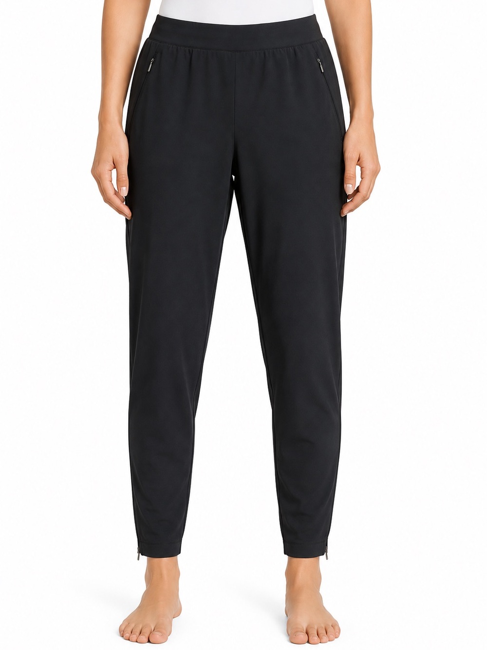 Lucy Black Performance Pants Size M Short length 055